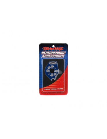 Traxxas Plate, motor, 6061-T6 aluminum (blue-anodized)