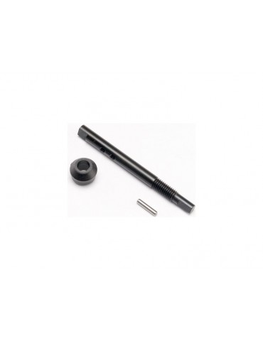Traxxas Input shaft (slipper shaft)/ bearing adapter (1)/pin (1)
