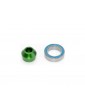 Traxxas Bearing adapter, 6061-T6 aluminum (green-anodized)/ 10x15x4mm ball bearing