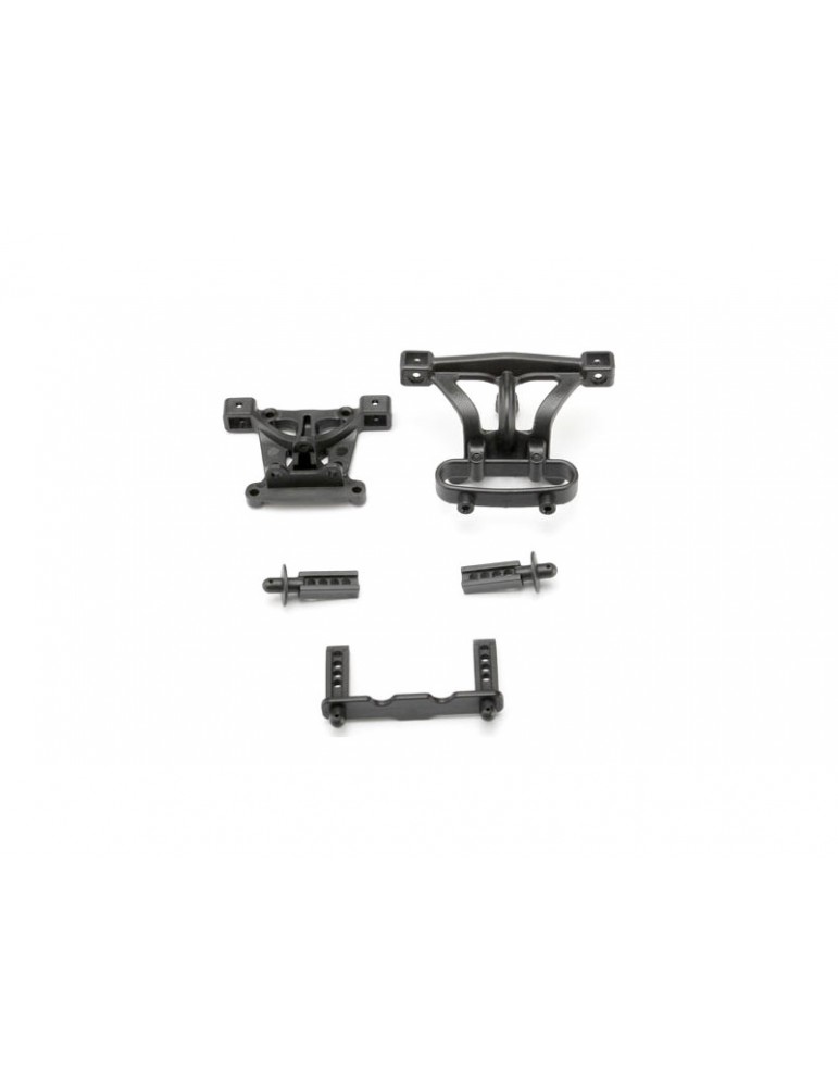 Traxxas Body mounts, front & rear/ body mount posts, front & rear