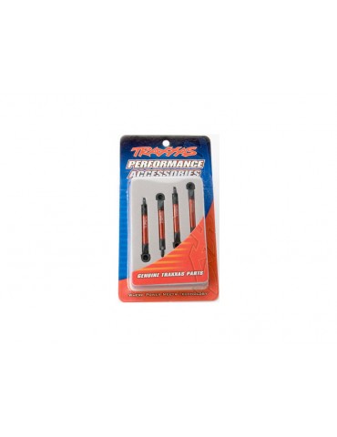 Traxxas Push rods, aluminum (red-anodized) (4)