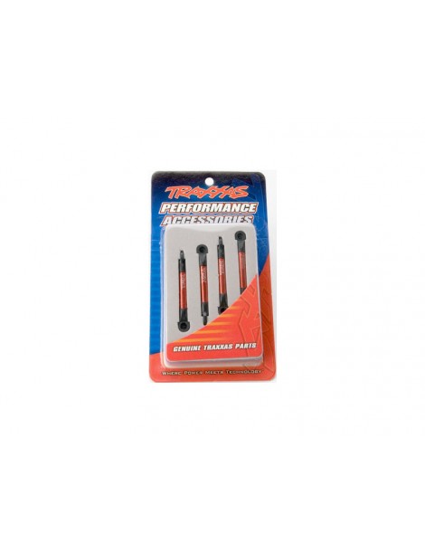 Traxxas Push rods, aluminum (red-anodized) (4)