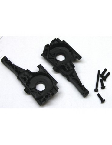 Traxxas Bulkhead, front (left & right halves)/ 3x10mm BCS (4)