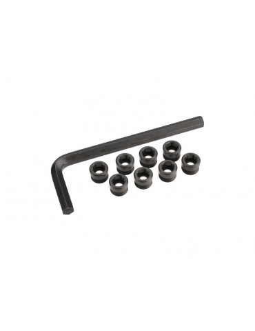 Traxxas Aluminum caps, pivot ball (threaded aluminum, hard-anodized, PTFE-coating) (8)