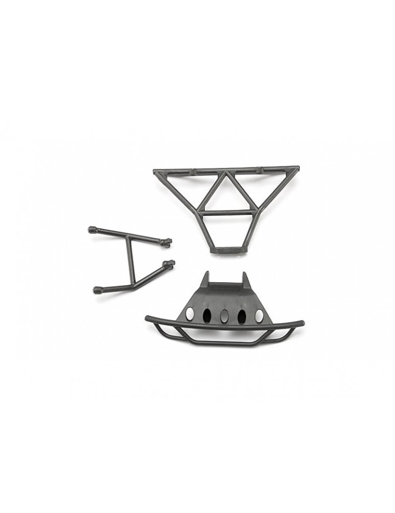 Traxxas Bumpers, front (1)/ rear (1)/ 2.5x14mm CS(2) (1/16 Slash)