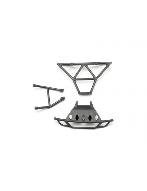 Traxxas Bumpers, front (1)/ rear (1)/ 2.5x14mm CS(2) (1/16 Slash)