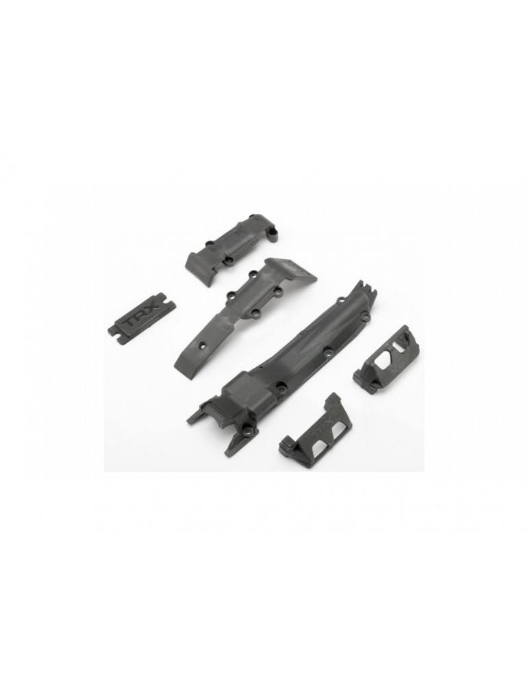 Traxxas Skidplate set, front (1)/ rear (1)/ transmission (1)/ servo guards (2)