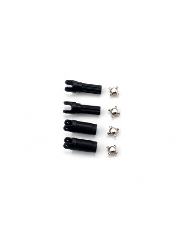 Traxxas Half shafts, left or right/ metal u-joints (4)