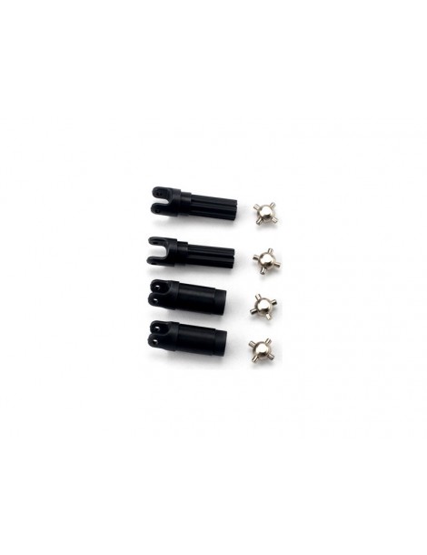 Traxxas Half shafts, left or right/ metal u-joints (4)
