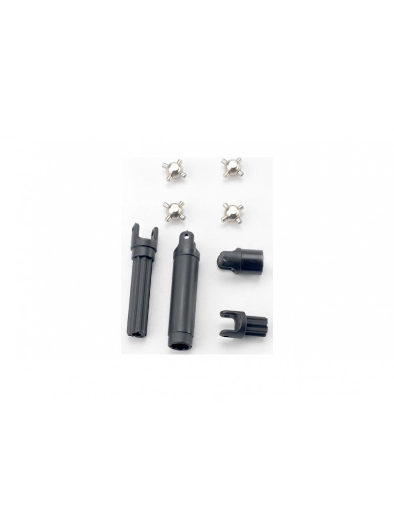 Traxxas Half shafts, center front (1), center rear (1)/ metal u-joints (4)