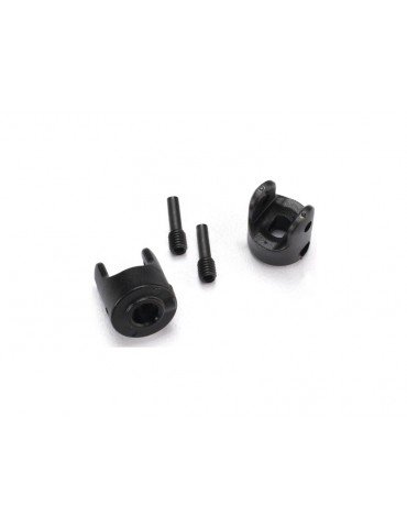 Traxxas Yokes, differential and transmission (2)/ 3x10mm screw pin (2)