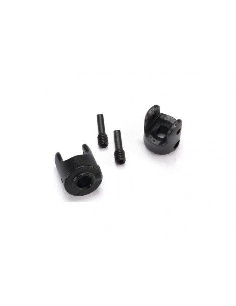 Traxxas Yokes, differential and transmission (2)/ 3x10mm screw pin (2)