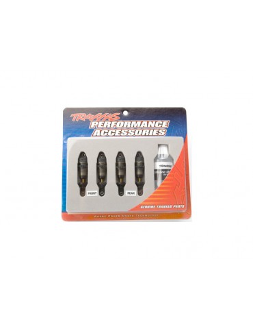 Traxxas Shocks, GTR hard anodized, PTFE-coated bodies with TiN shafts (4)