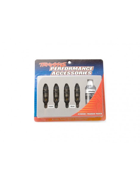 Traxxas Shocks, GTR hard anodized, PTFE-coated bodies with TiN shafts (4)