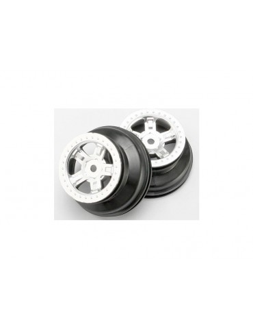 Traxxas Wheels 1.4/1.8", SCT satin chrome (2)
