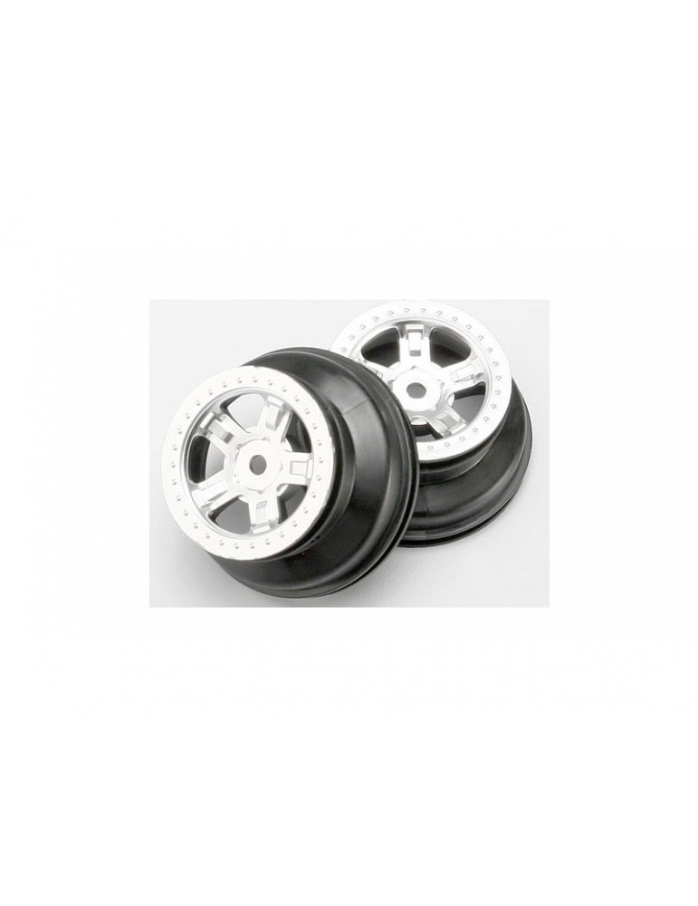 Traxxas Wheels 1.4/1.8", SCT satin chrome (2)
