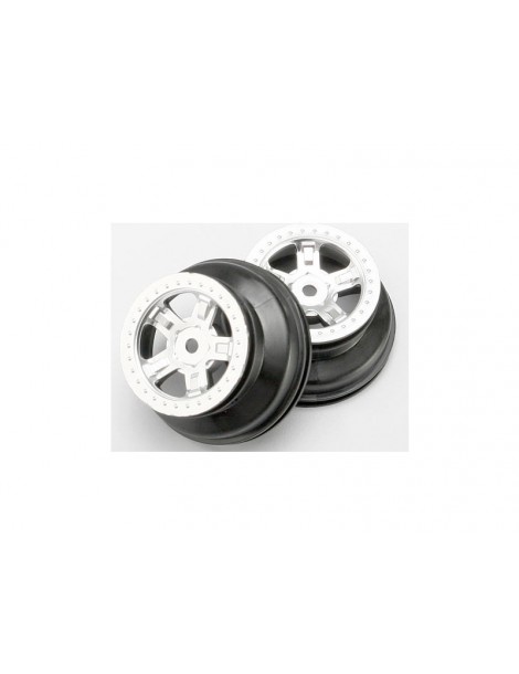Traxxas Wheels 1.4/1.8", SCT satin chrome (2)