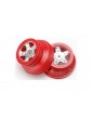 Traxxas Wheels 1.4/1.8", SCT satin chrome-red (2)