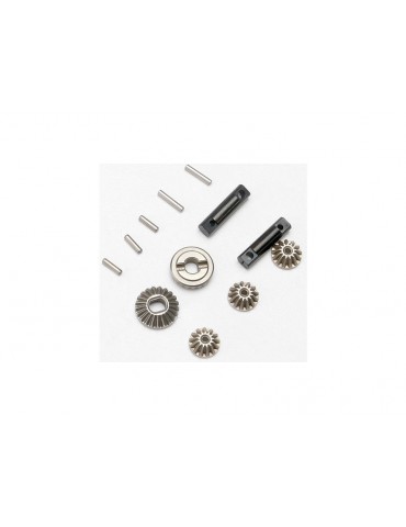 Traxxas Gear set, differential/ differential output shafts (2)/ hardware
