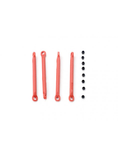 Traxxas Push rod (molded composite) (red) (4)