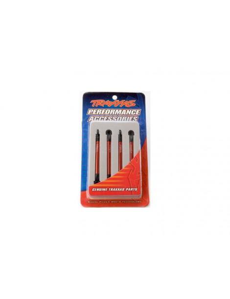 Traxxas Push rods, aluminum (red-anodized) (4)