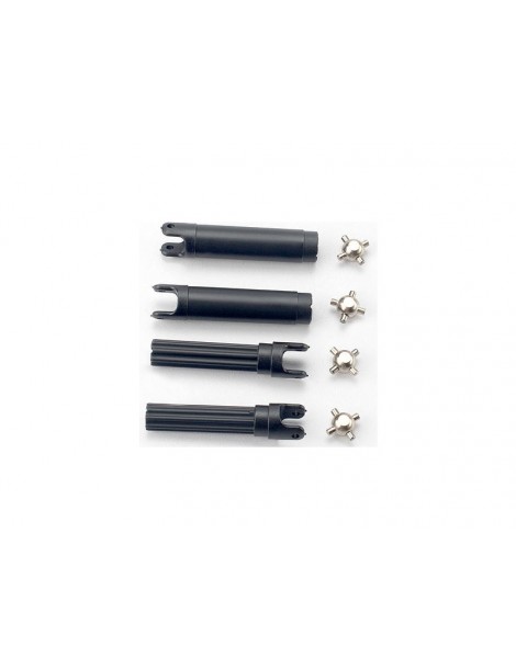 Traxxas Half shafts, left or right/ metal u-joints (4)