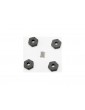 Traxxas Wheel hubs, hex (4)/ axle pins (1.5x8mm) (4)