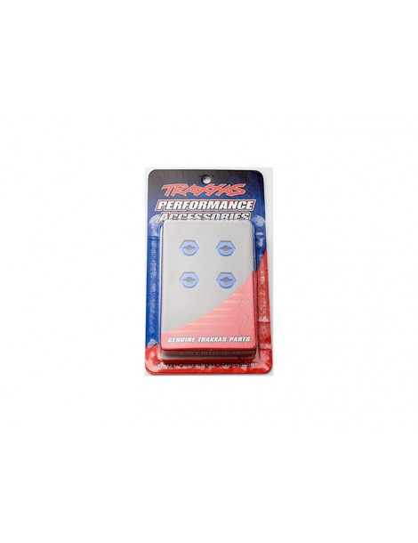 Traxxas Wheel hubs, hex, aluminum (blue-anodized) (4)