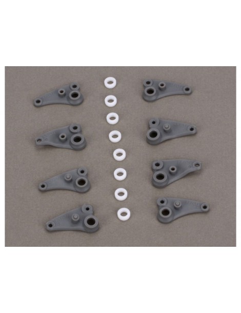 Traxxas Rocker arm set, long travel/ plastic bushings (8)