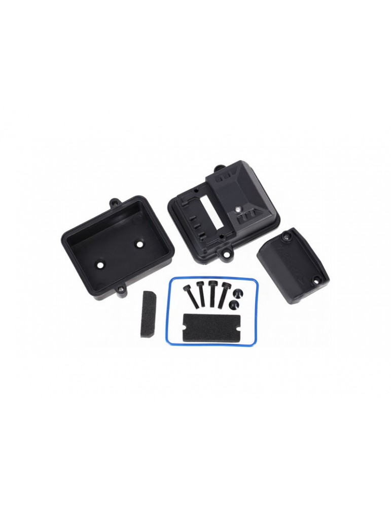 Traxxas Box, receiver (sealed)/ foam pads/ hardware
