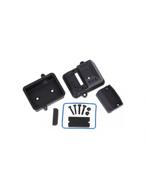 Traxxas Box, receiver (sealed)/ foam pads/ hardware
