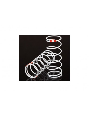 Traxxas Spring, shock, white (GTR long) (0.623 rate orange) (2)