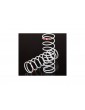 Traxxas Spring, shock, white (GTR xx-long) (0.711 rate orange) (2)