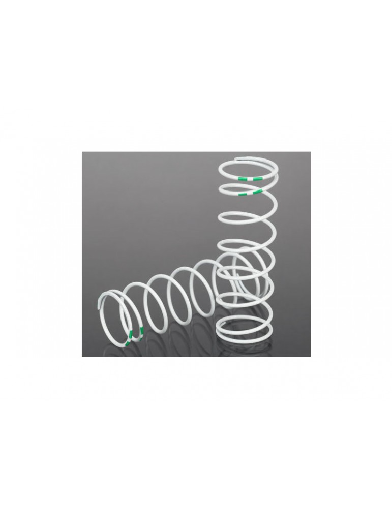 Traxxas Spring, shock, white (GTR xx-long) (0.762 rate green) (2)