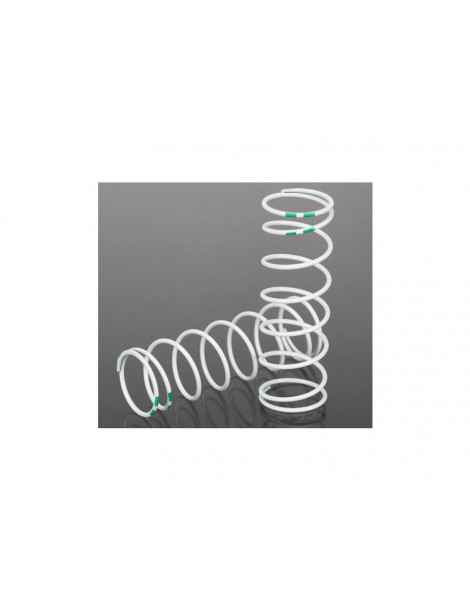 Traxxas Spring, shock, white (GTR xx-long) (0.762 rate green) (2)