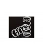 Traxxas Spring, shock, white (GTR long) (0.767 rate black) (2)