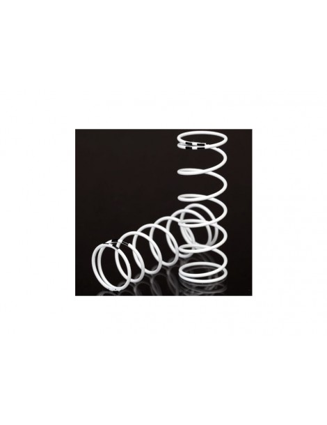 Traxxas Spring, shock, white (GTR xx-long) (0.874 rate black) (2)