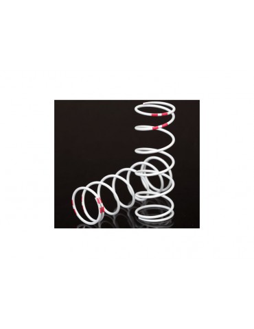 Traxxas Spring, shock, white (GTR xx-long) (0.884 rate pink) (2)