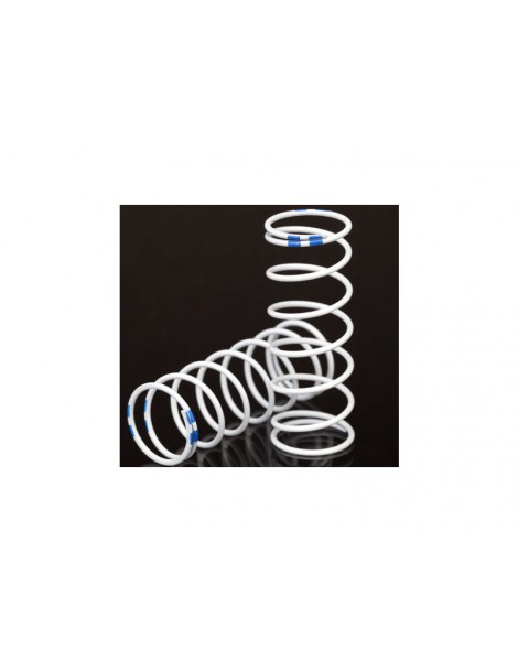 Traxxas Spring, shock, white (GTR xx-long) (1.004 rate blue) (2)