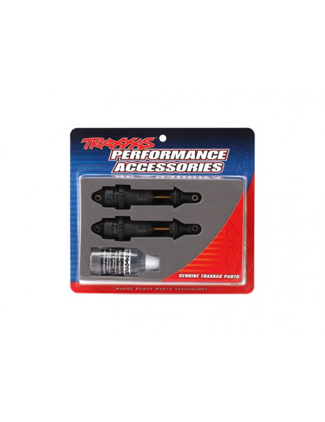 Traxxas Shocks, GTR long hard-anodized, PTFE-coated, TiN shafts (2)