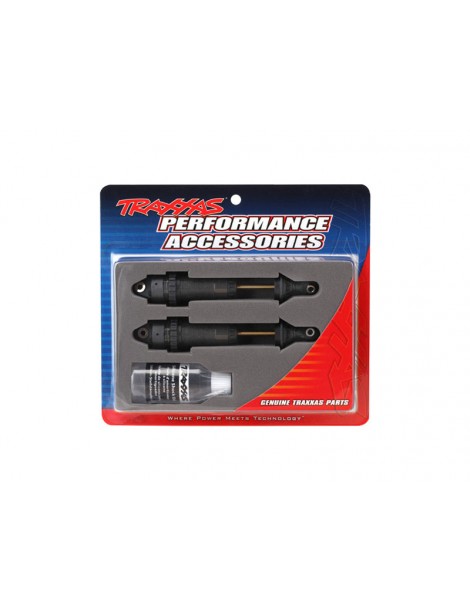 Traxxas Shocks, GTR xx-long hard-anodized, PTFE-coated, TiN shafts (2)