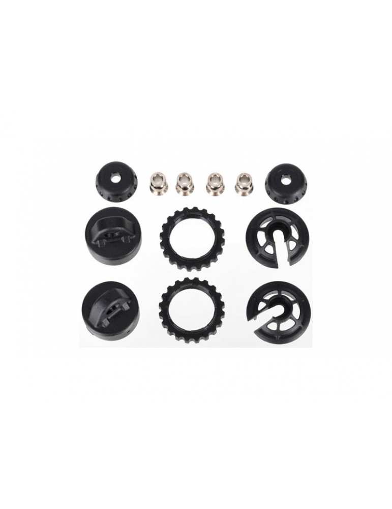 Traxxas Caps and spring retainers, GTR long/xx-long shock (2)