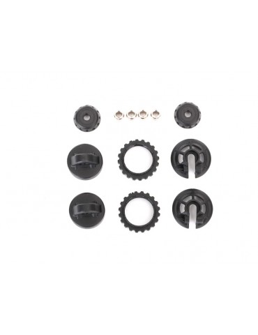 Traxxas Caps and spring retainers, GTR long/xx-long shock (2)