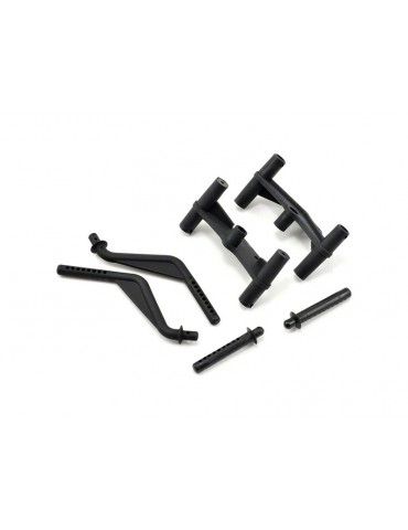 Traxxas Body mounts, front & rear / body mount posts, front & rear