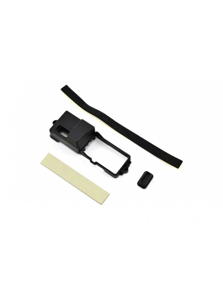 Traxxas Box, receiver/ ESC mount/ rubber plug/ adhesive foam tape (2)