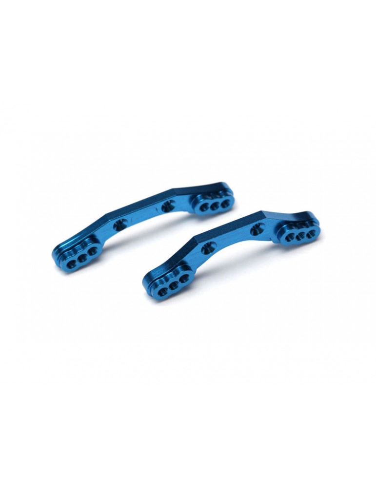 Traxxas Shock towers, front & rear, 6061-T6 aluminum (blue-anodized)