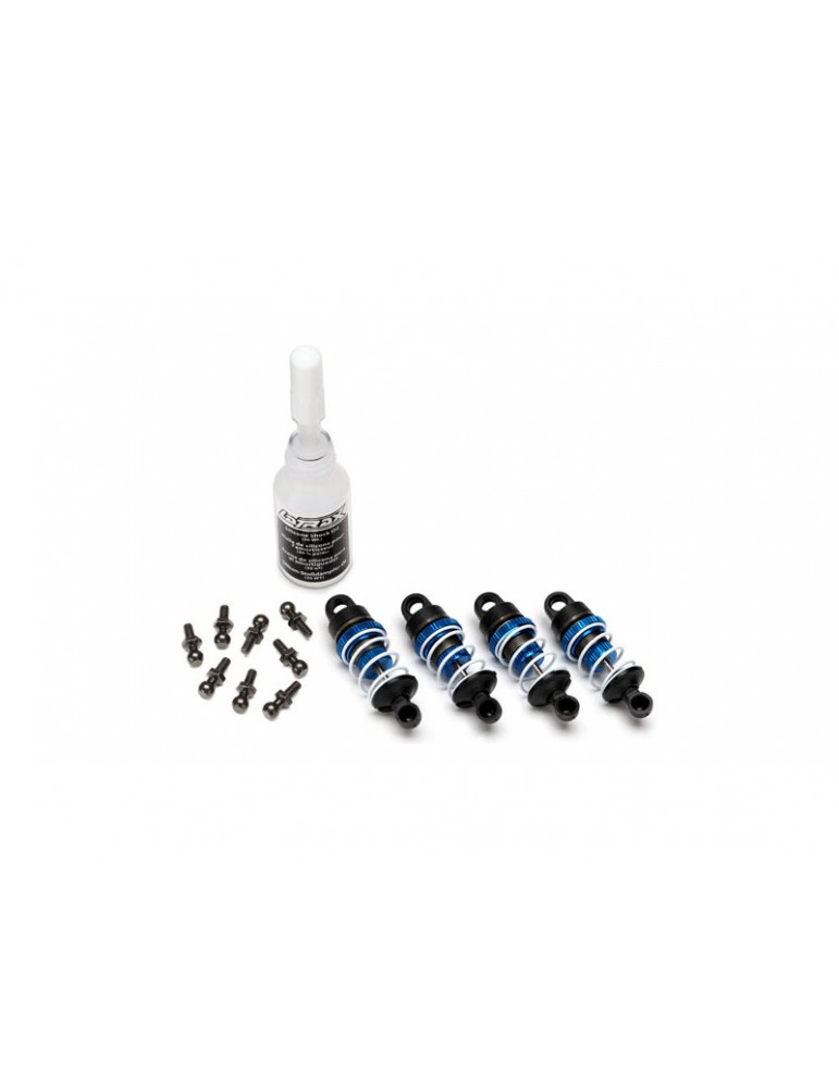 Traxxas Shocks, aluminum (blue-anodized) (assembled with springs) (4)