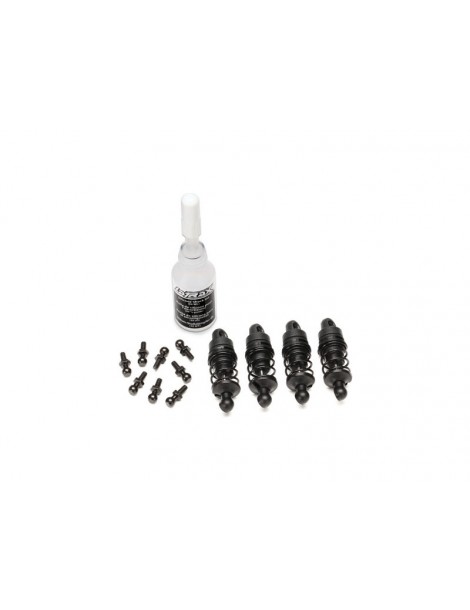 Traxxas Shocks, oil-filled (assembled with springs) (4)