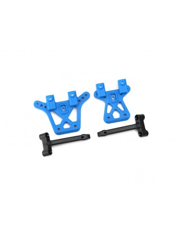 Traxxas Shock tower, front (1), rear (1)/ shock tower brace (2)