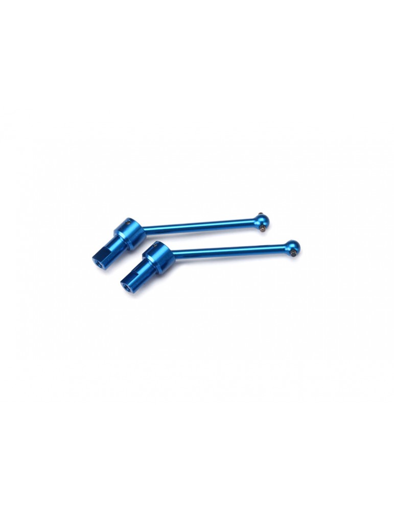 Traxxas Driveshaft assembly, front & rear, 6061-T6 aluminum (blue-anodized) (2)